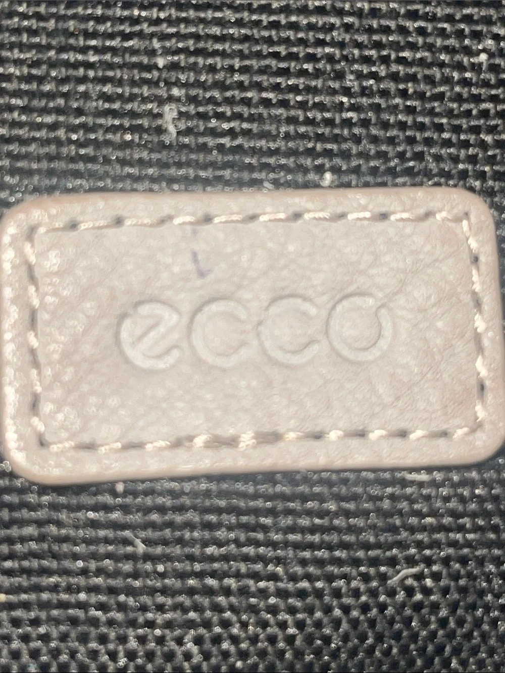Ecco Pebbled Leather Tote in Gray